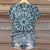 Women’s Vintage Bohemian Floral Art Print V-neck Casual T-Shirt Multicolor / S